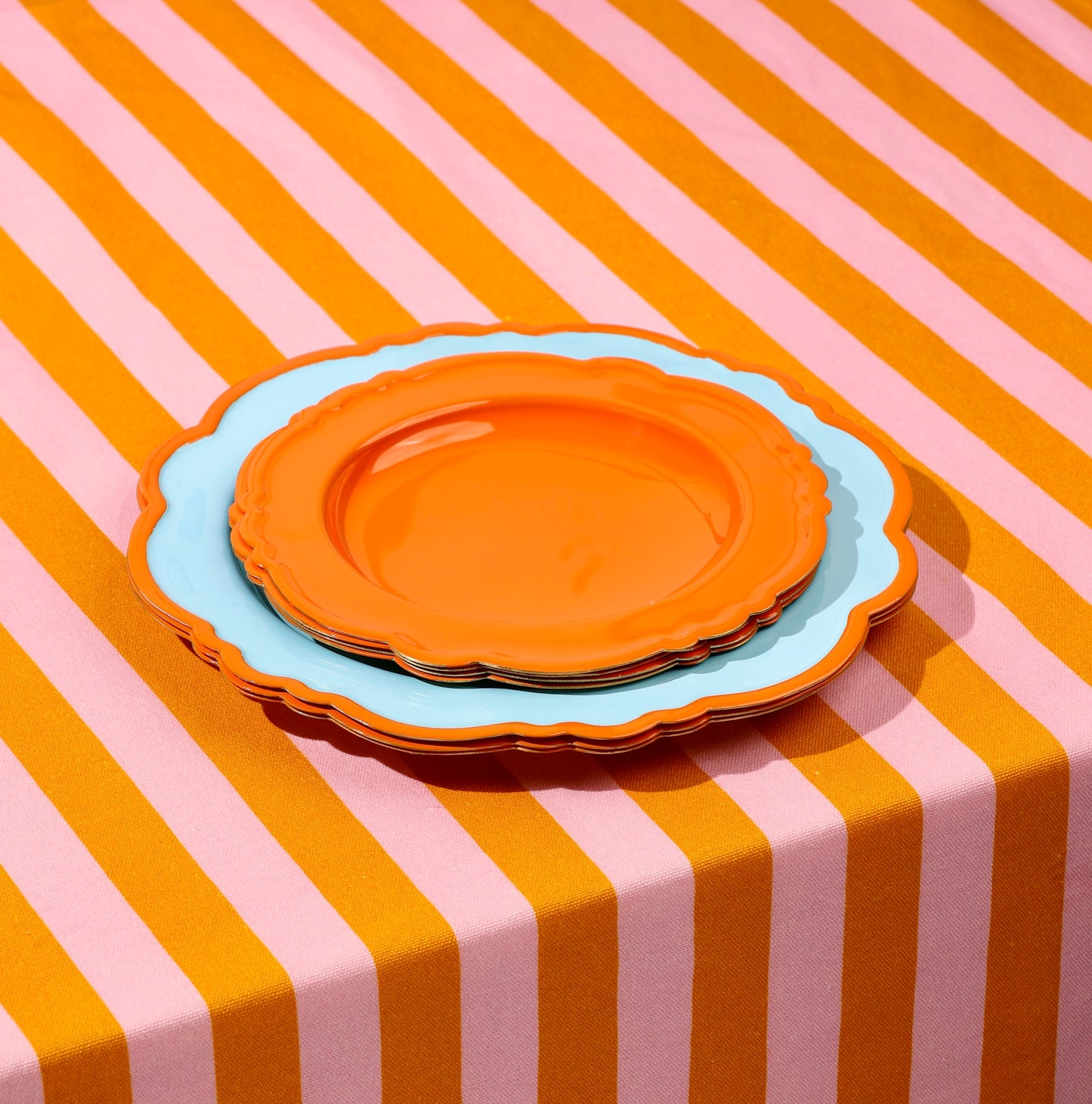 Nonna's Striped Tablecloth