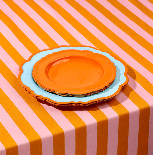 Nonna's Striped Tablecloth