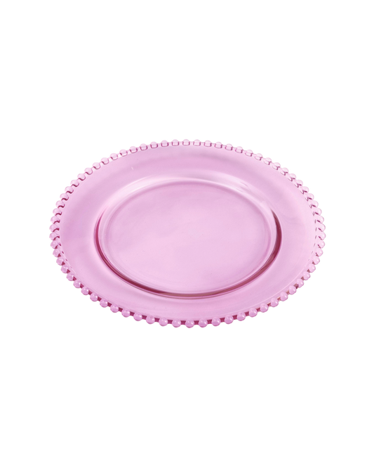 Pink Perle Dinner Plate