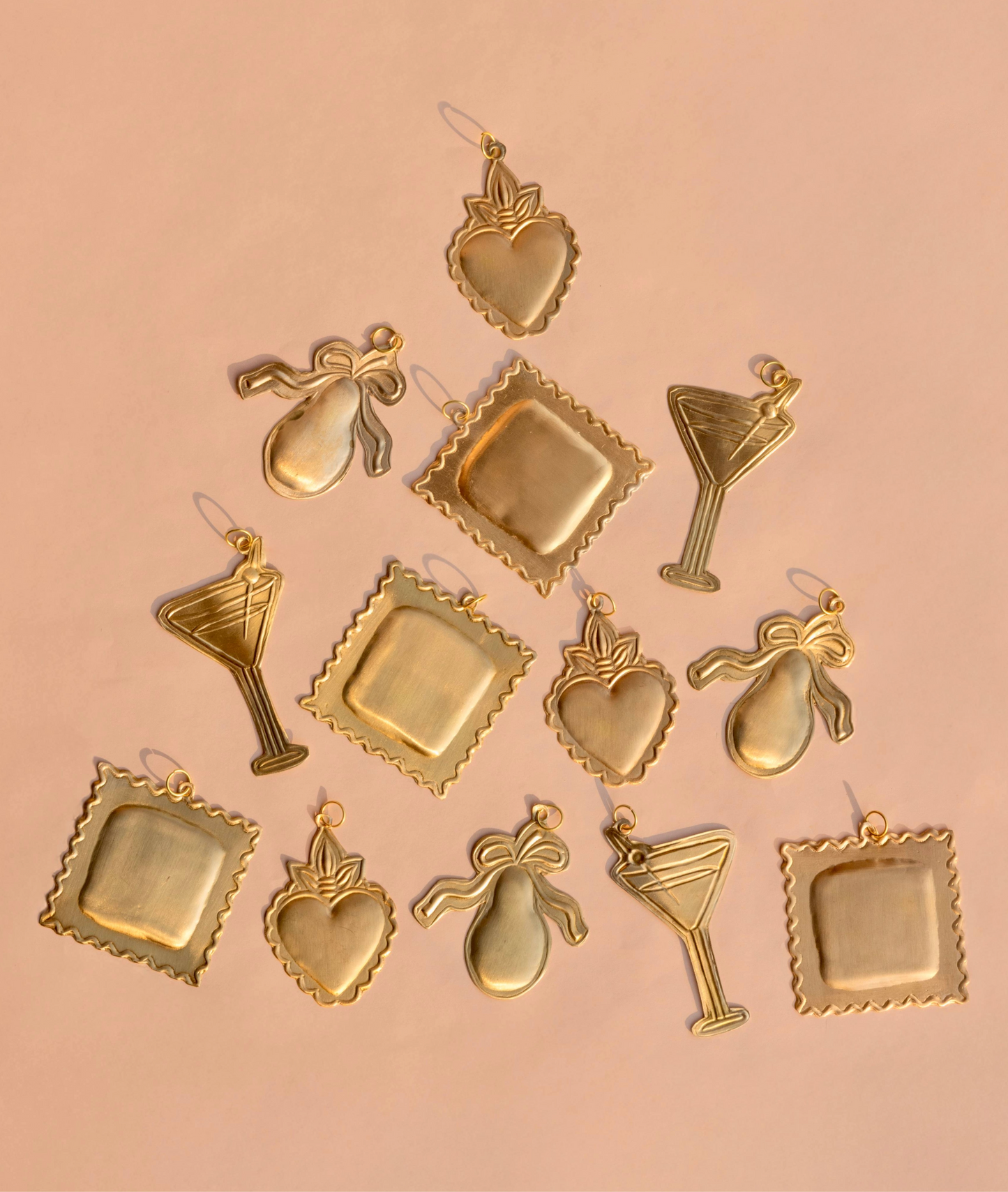 Trés Merry Ornaments (Set of Four)