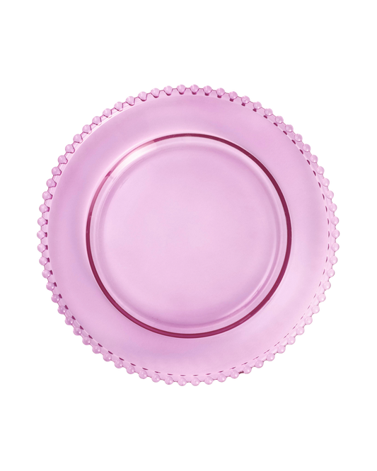 Pink Perle Dinner Plate
